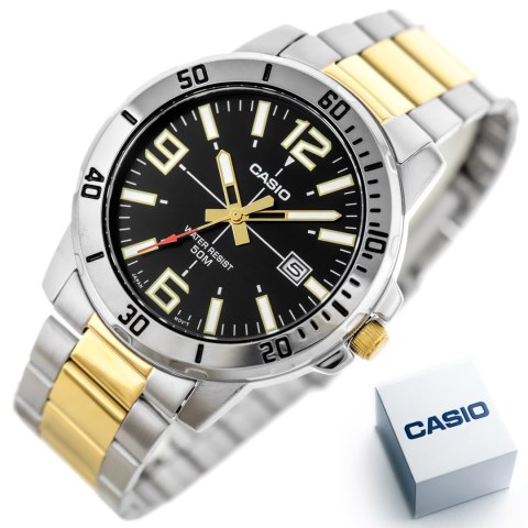 ZEGAREK MĘSKI CASIO MTP-VD01SG-1B + BOX Casio