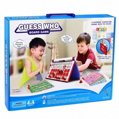 Gra Pamięciowa Zgadnij Kto Na Czas Przenośna Plansza Klepsydra LEAN Toys
