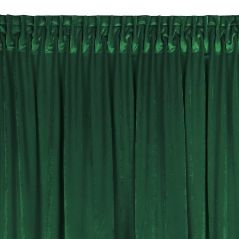 ZASŁONA GOTOWA CHARLOTTE NA TAŚMIE 140 X 270 CM CIEMNOZIELONY