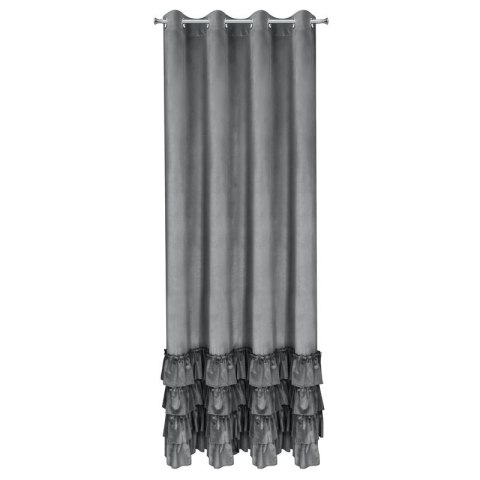 ZASŁONA GOTOWA CHARLOTTE1 NA TAŚMIE 140 X 250 CM STALOWY