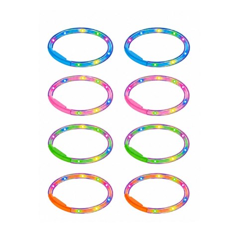 Gra Zręcznościowa Ringo Rzut do Celu Dla Dzieci LED Świecące Obręcze Słupki LEAN Toys