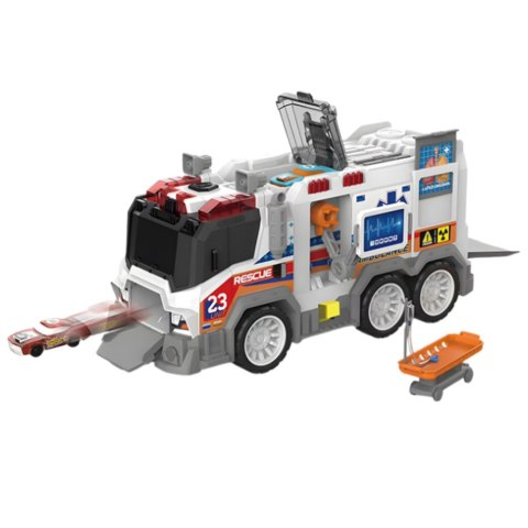 Ambulans Karetka Miejska Pojazd Medyczny Napęd Światła Dźwięki LEAN Toys