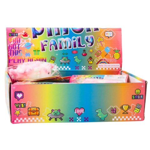 Gniotek Sensoryczny Miękki Kotek Z Perłami Pomponiki Biały 8cm LEAN TOYS