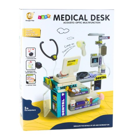 Zestaw Lekarza Dentysty Farmaceuty Światła Dźwięki Akcesoria 51 el. LEAN Toys