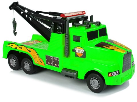 Auto Ciężarówka Holownik Pomoc Drogowa 1:10 Lina Zielona LEAN Toys