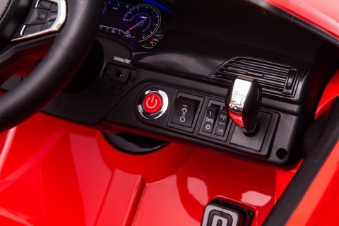 Auto Na Akumulator BMW M5 Z Platformą Dla Rodzica Czerwone Lakierowane LEAN CARS