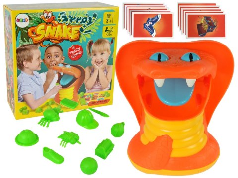 Gra Zręcznościowa Kąsający Wąż Karty Pomarańczowa LEAN Toys