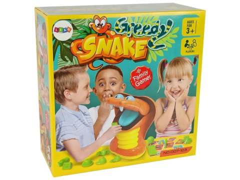Gra Zręcznościowa Kąsający Wąż Karty Pomarańczowa LEAN Toys