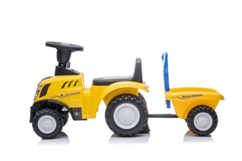 Jeździk Traktor New Holland 658T Żółty LEAN CARS